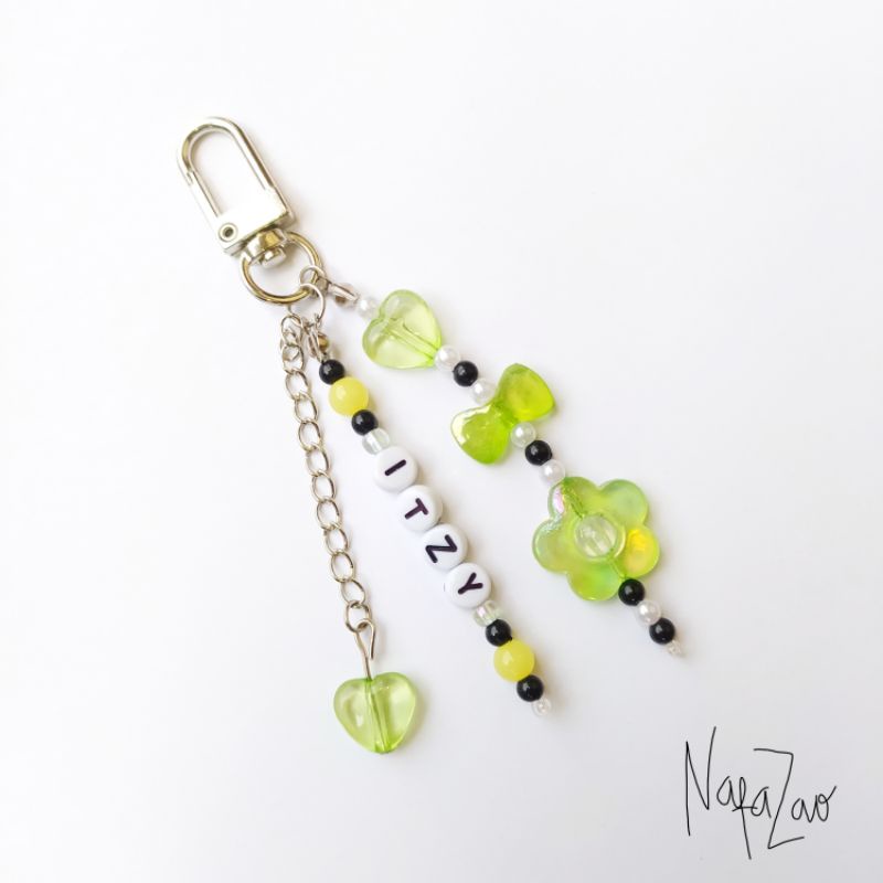 Beads keychain manik custom / keyring gantungan handphone /phone hook phone strap gantungan kunci / 