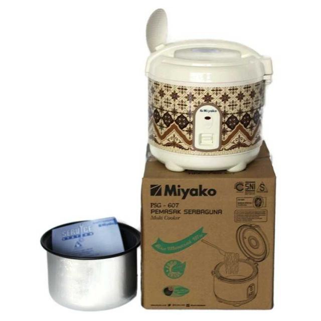 Miyako - PSG-607 Rice Cooker MINI 0.6L Cook Only ORIGINAL MIYAKO MOTIF BATIK