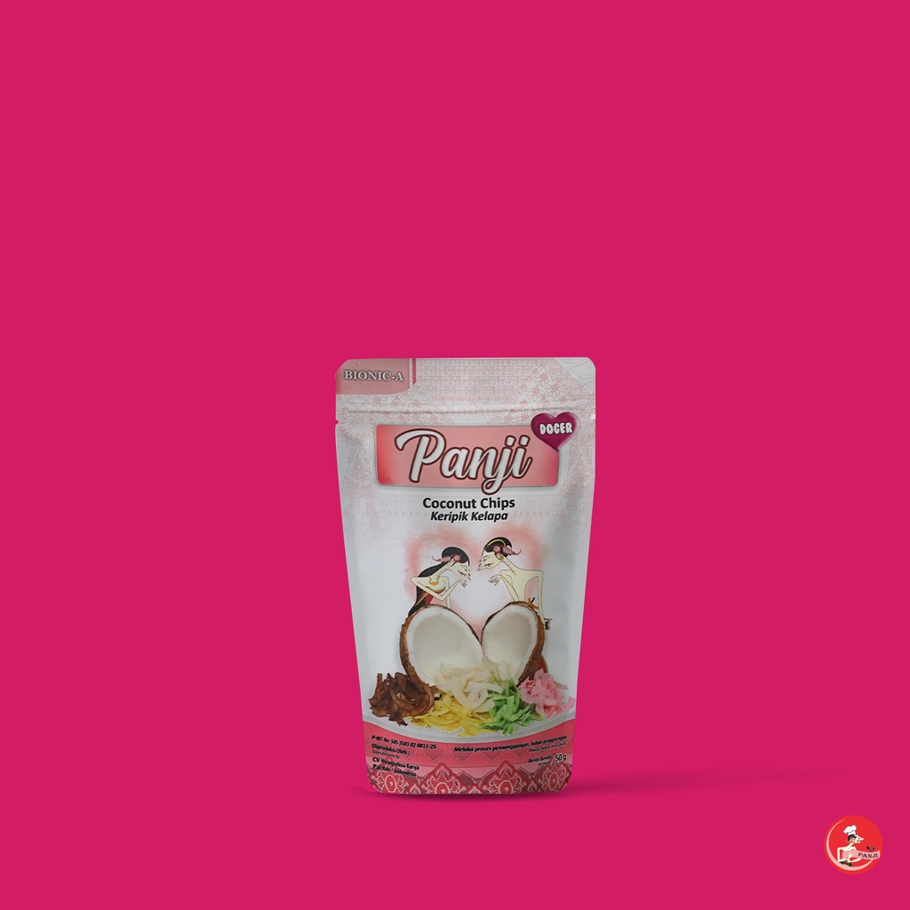 

Camilan Sehat PANJI Coconut Chips rasa Doger