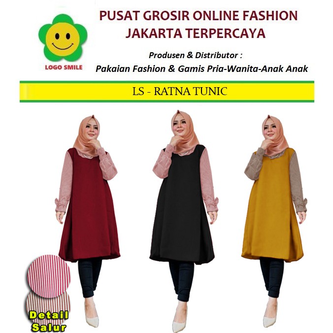 LS 68134 RATNA TUNIC Baju busana tunic fashion Wanita Model Terbaru,Terkini,Termurah dan Terlaris