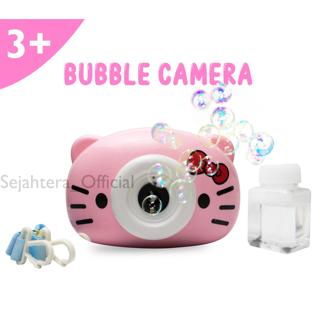 Minan Anak Bubble Camera/Mainan Anak Bubble Machine Beautiful Music-Hello Kitty