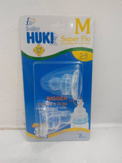 Dot nipple bayi baby Huki dot gepeng dan super flo isi 1 2 3