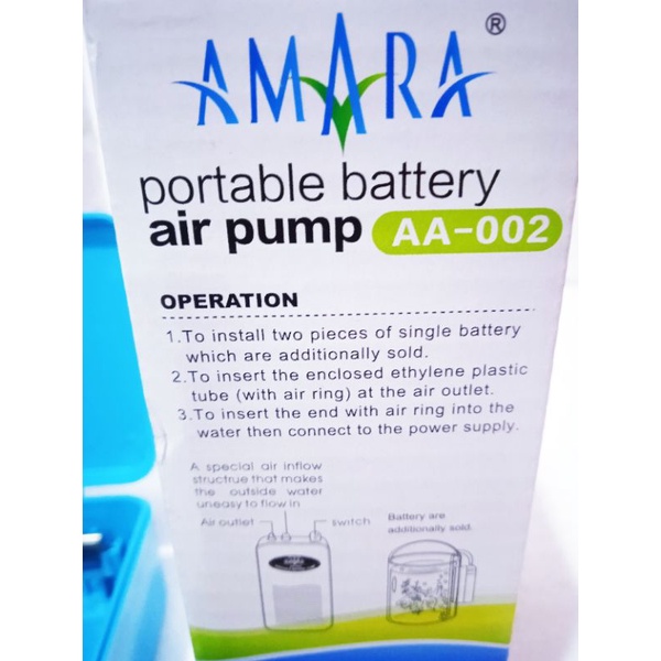 AMARA AA 002 AA-002 AA - 002 POMPA UDARA BATERY DC