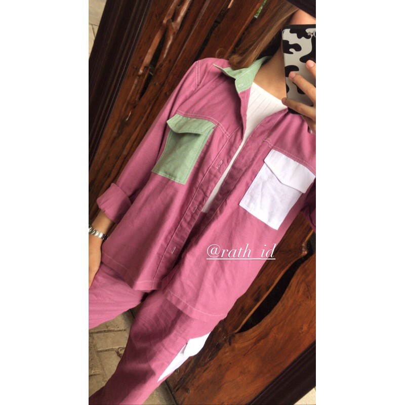 COLOUR BLOCK T-SHIRT