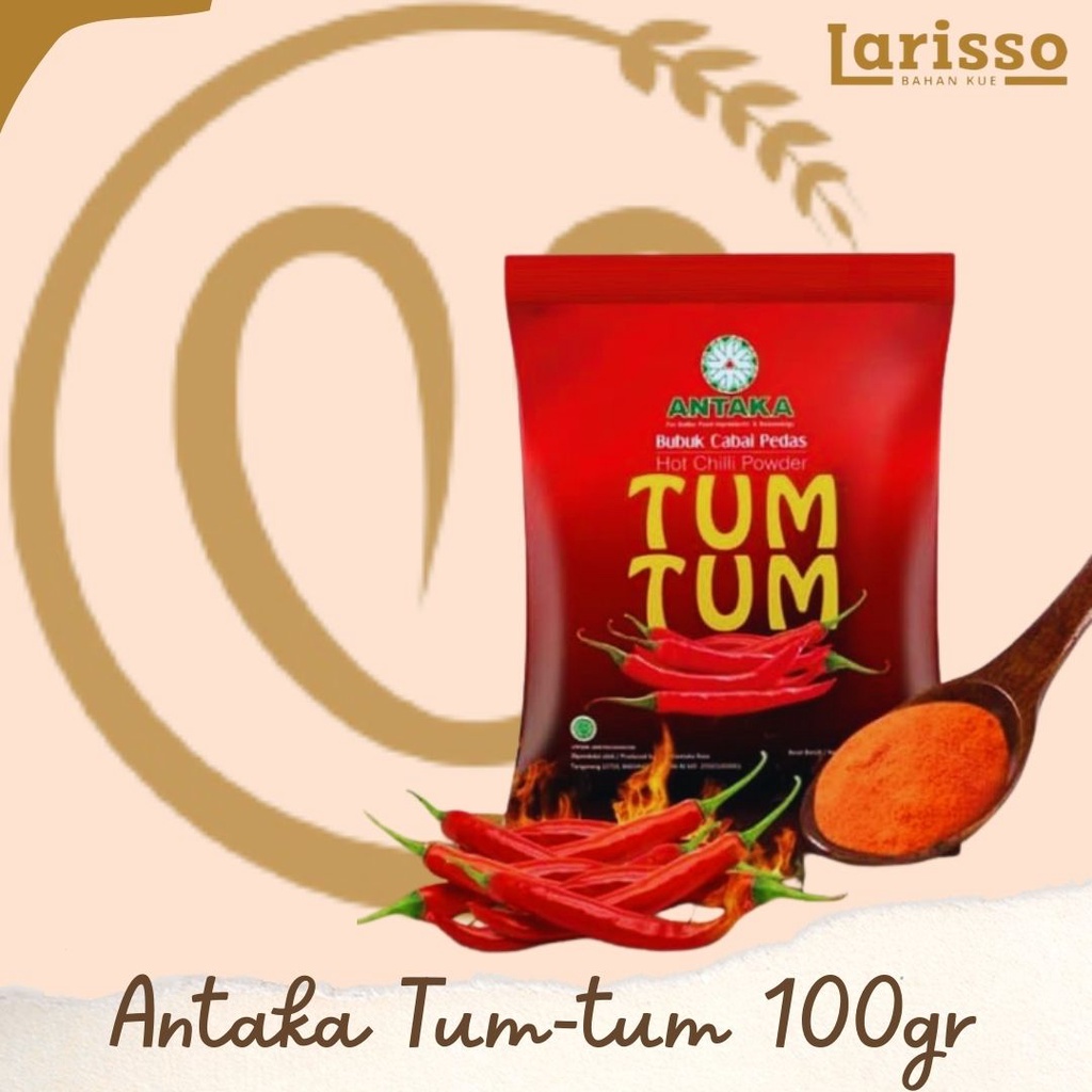 

ANTAKA TUM-TUM BUBUK CABAI PEDAS HOT CHILI POWDER 100GR