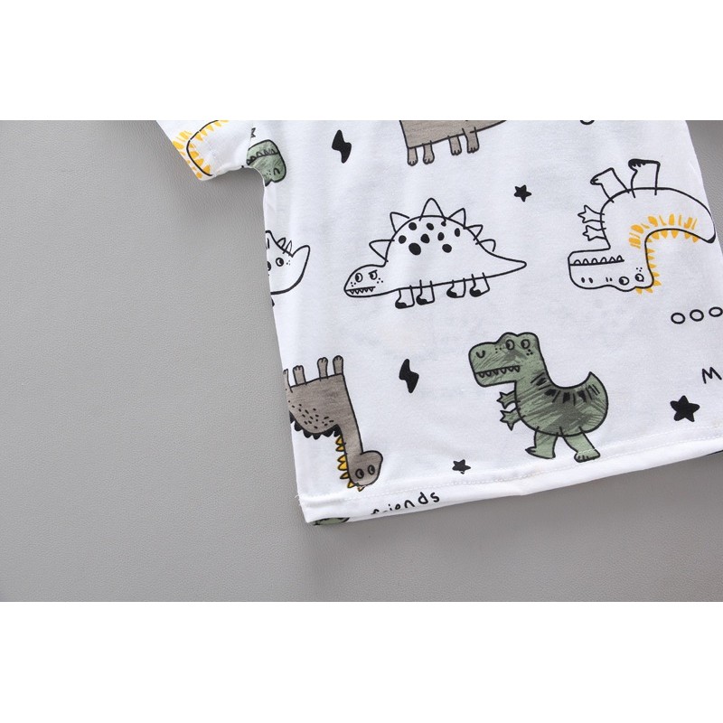 Setelan Anak Laki - Laki Motif Dino | Setelan Motif Dino