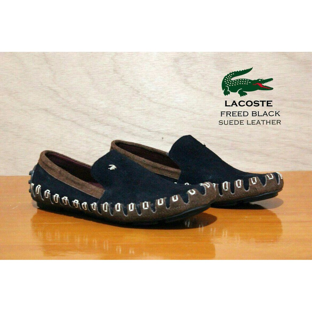 SEPATU CASUAL PRIA LACOSTE SLIP ON RAJUT 4 VARIAN WARNA FREE KAOS KAKI TERMURAH