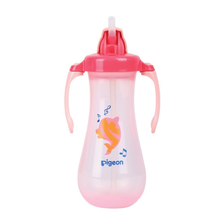 Pigeon Tall Straw Bottle Botol Minum Anak 300ml