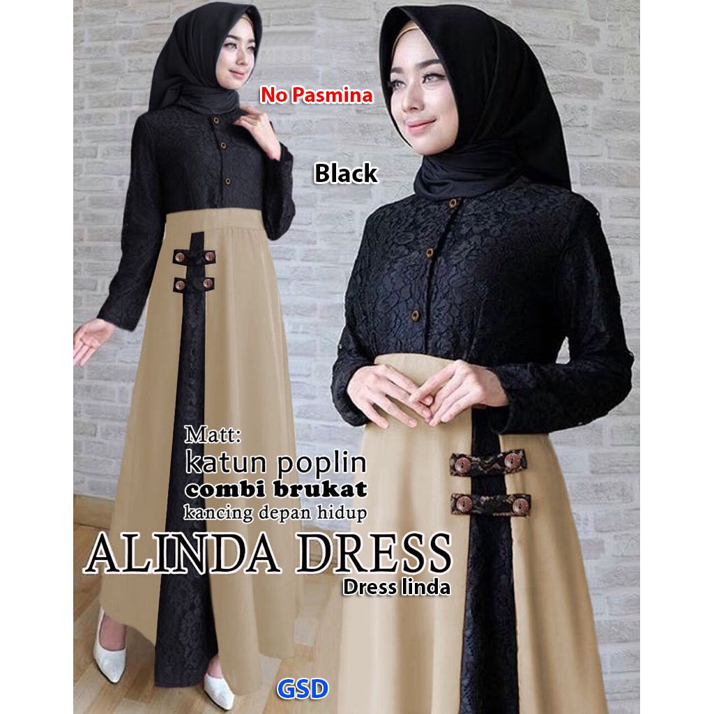 GAMIS SYARI ANNAJAH CAPUCCINO 900GR 110 140 ALLSIZE GAMIS SYARI BUSUI CADAR CREPE HQ POLOS MURAH I.