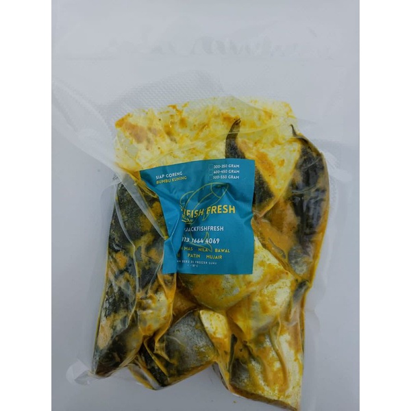 

PATIN BUMBU KUNING 500 - 550 GRAM (SIAP GORENG) ISI 1 EKOR