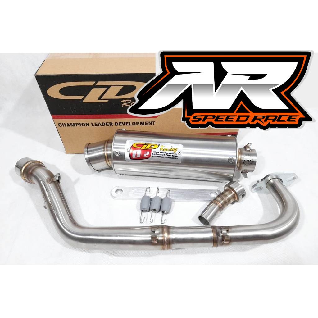 Knalpot CLD Racing C2 Bulat Honda Beat Scoopy Vario