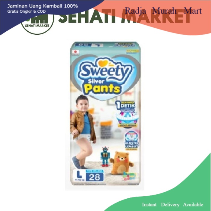 SWEETY SILVER PANTS L28