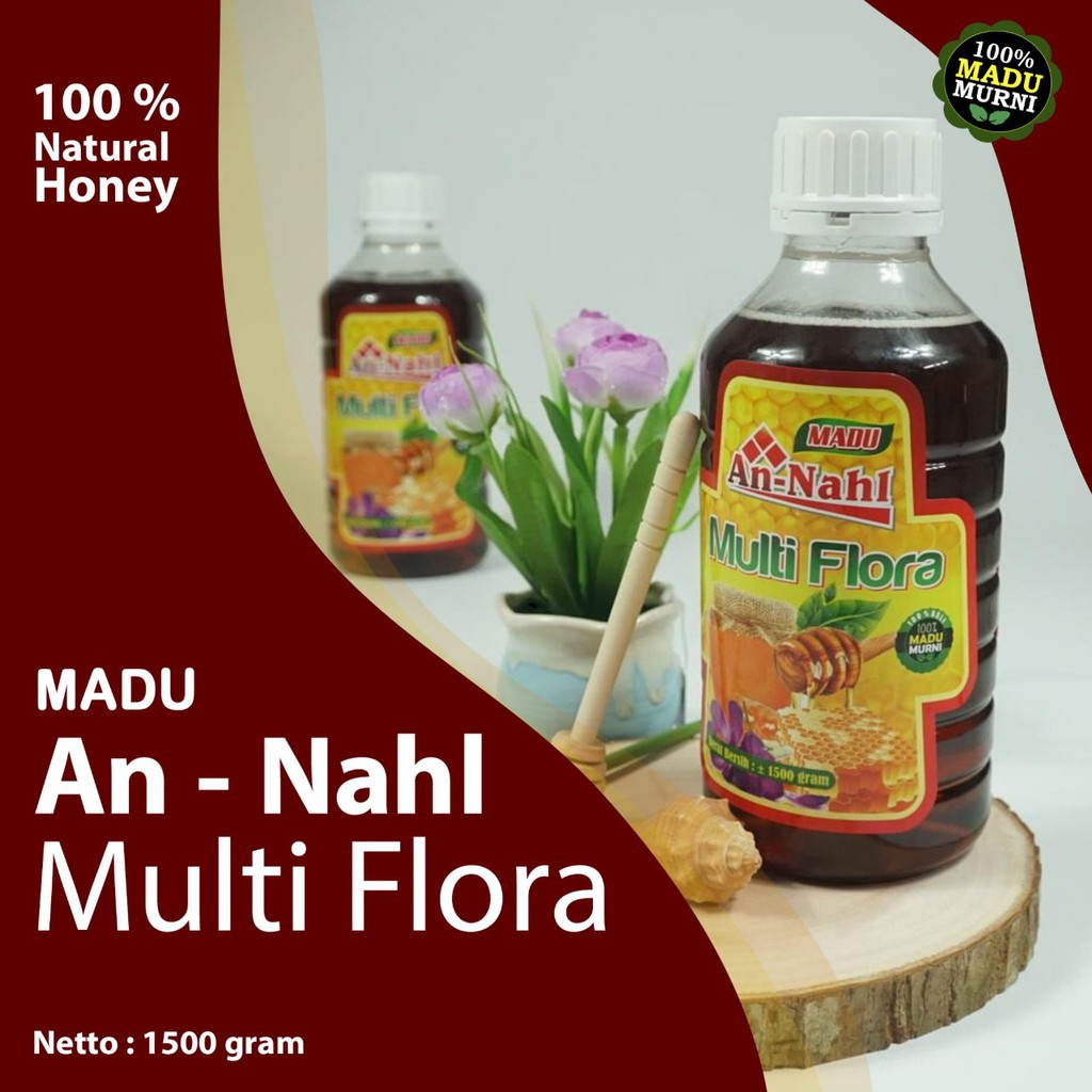 

Madu Multiflora an nahl 1500gram madu an-nahl