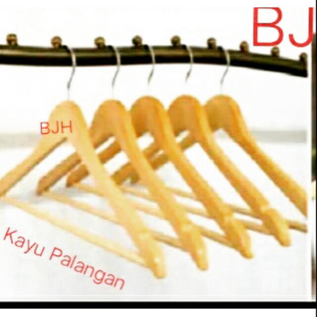 Hanger Kayu (wood) palangan dewasa natural | PALANGAN KAYU DEWASA NATURAL HARGA PER 1 BH