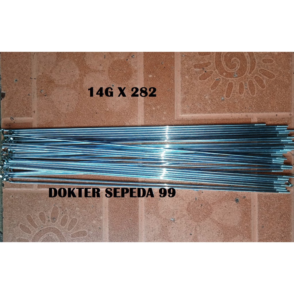 Jari jari ruji 14G 282 mm sepeda RB PIXI JENGKI