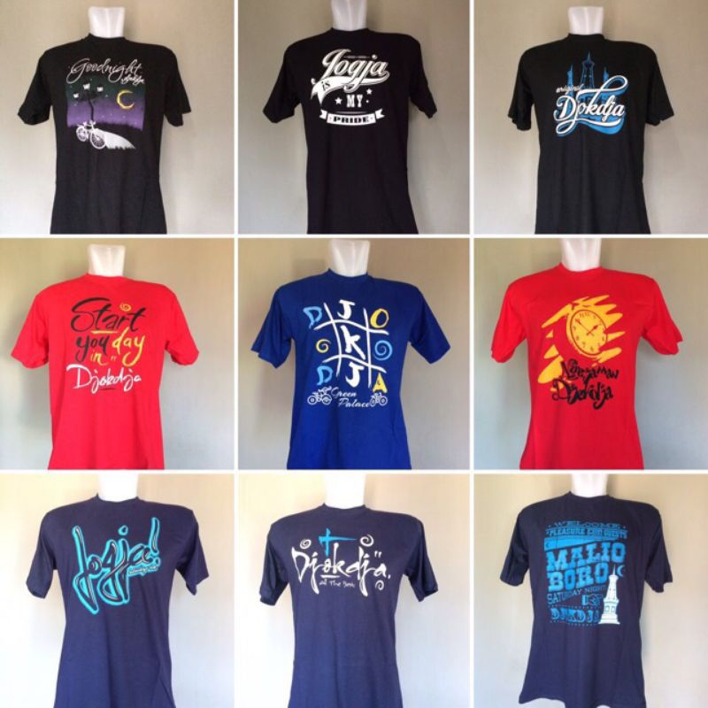 Kaos Jogja Kain Katun Kaos Pria Wanita Oleh Oleh Jogja