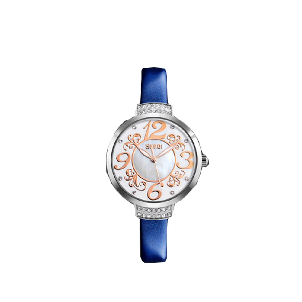 Jam Tangan Wanita Analog Skmei 9160 Blue Water Resistant 30m