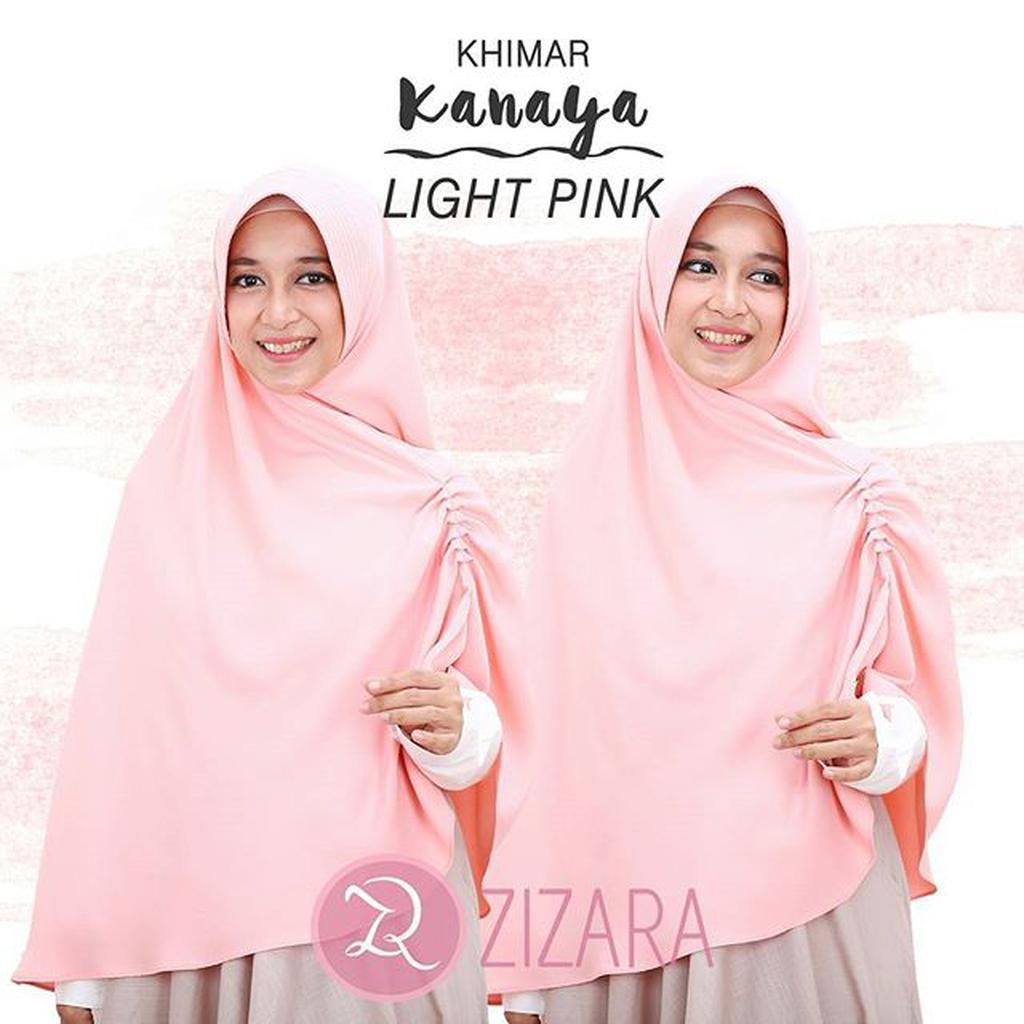 kanaya khimar light pink