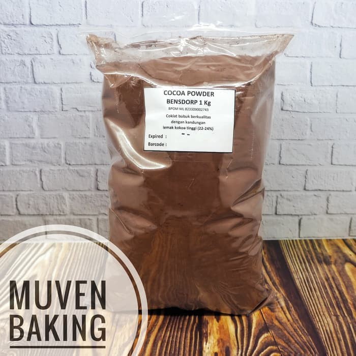 

COKLAT BUBUK BENSDORP 1 Kg / BENSDROP PURE COCOA POWDER REPACK KAKAO
