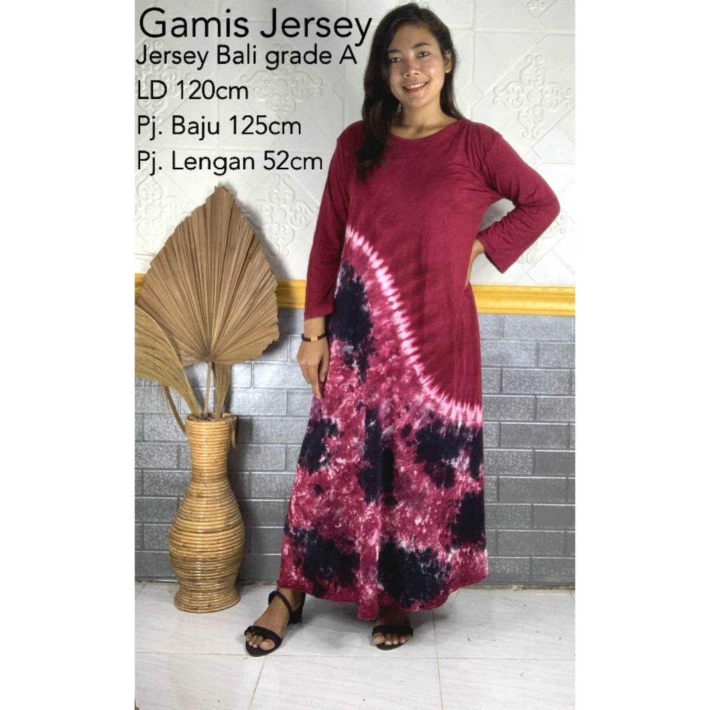 GAMIS JERSY MOTIF TIEDYE SUPER
