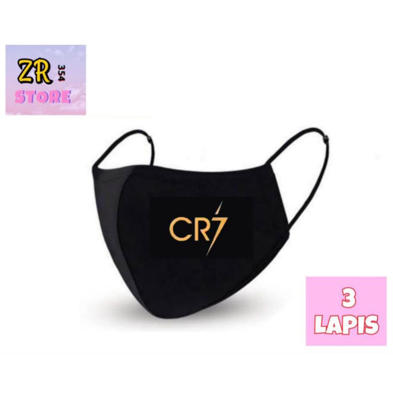 Masker kain 3ply - CR7 ( Cristiano Ronaldo ) // Masker kain 3 lapis - CR7 ( Cristiano Ronaldo ) // M