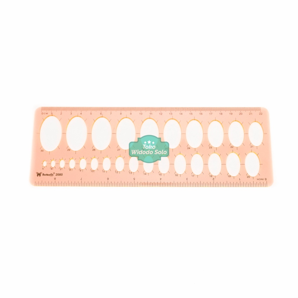 

Penggaris Cetakan Elips Lonjong Butterfly 2080 - 1 Buah