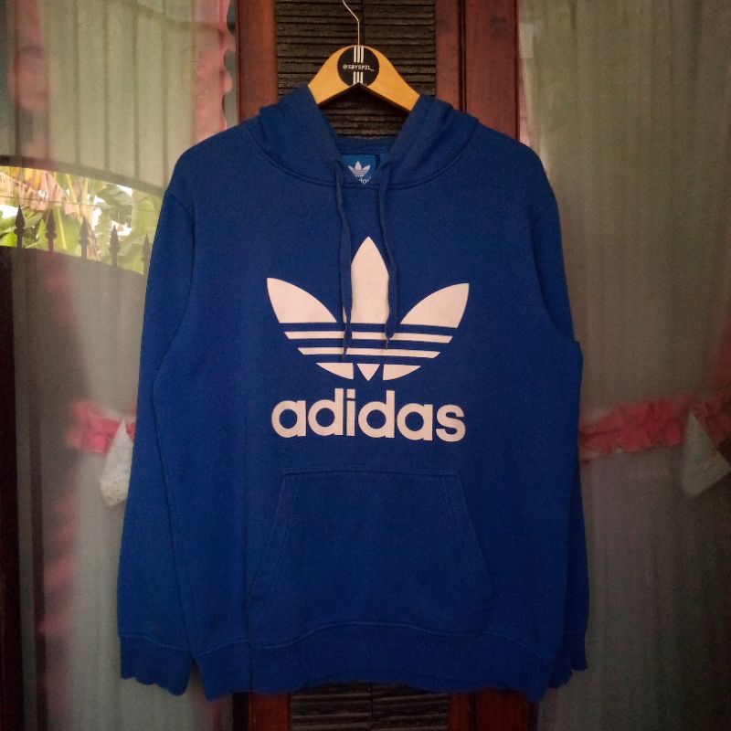 hoodie adidas trefoil blue