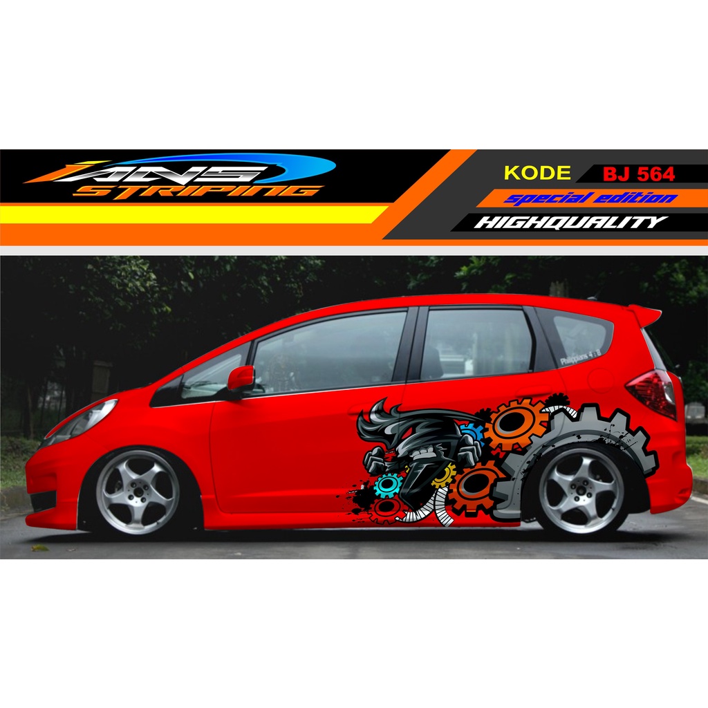 STIKER MOBIL JAZZ DATSUN BRIO AGYA AYLA / DECAL STIKER MOBIL / VARIASI STIKER MOBIL TERBARU