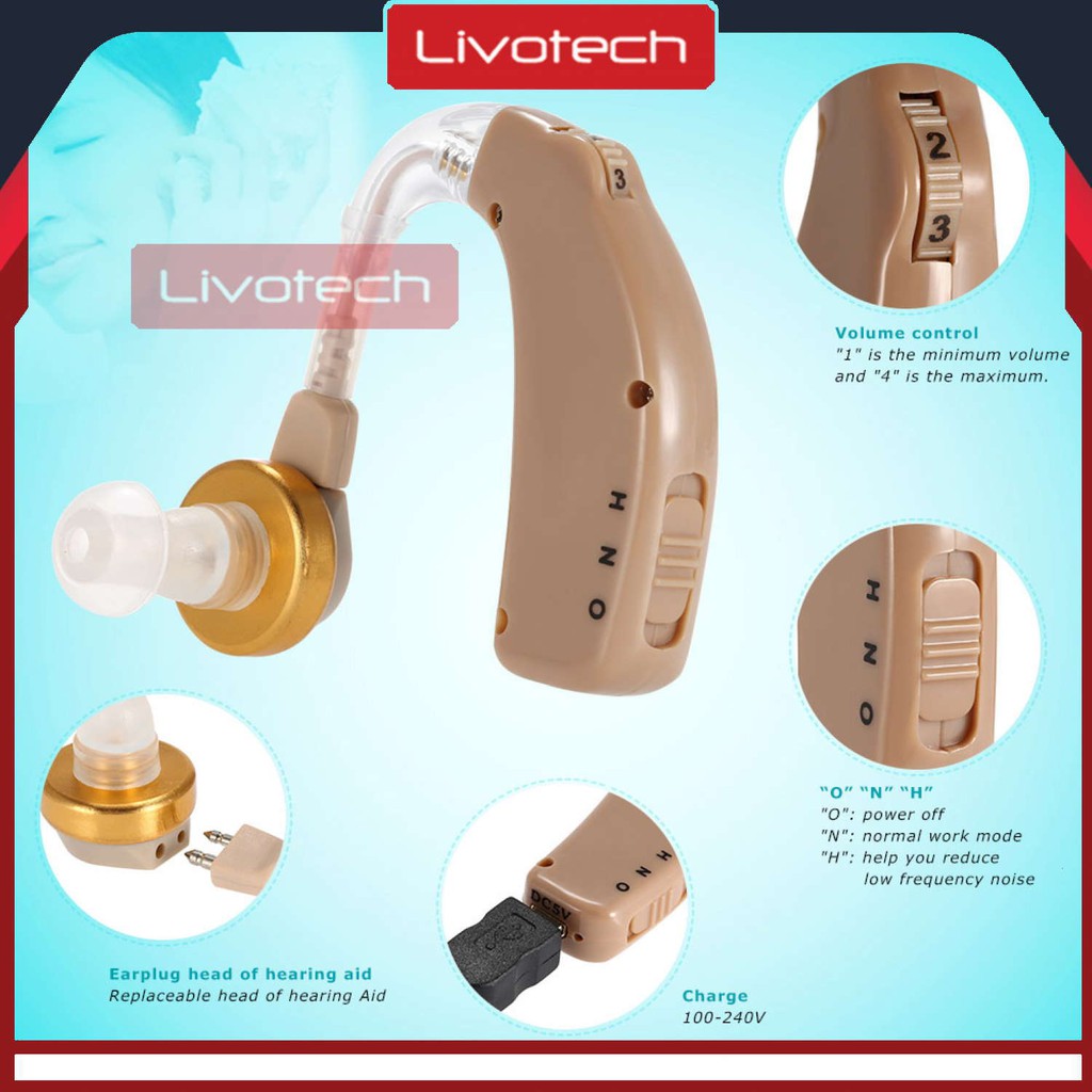 Original Alat Bantu Dengar BTE (dapat di charge) Bion C108 / Rechargeable Hearing Aid C108 (Bukan