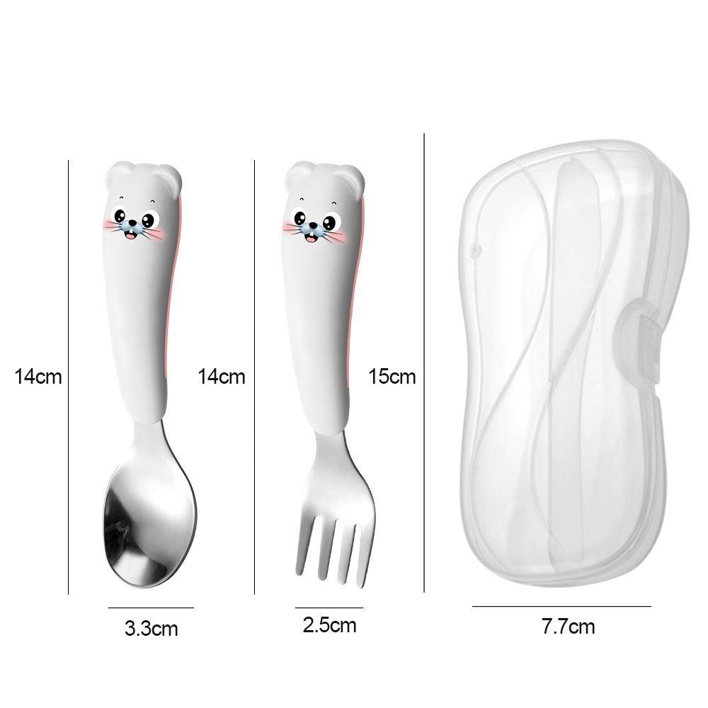 Preva Peralatan Makan Anak Bayi Gadget Bayi Makan Sendok Garpu Set Alat Makan