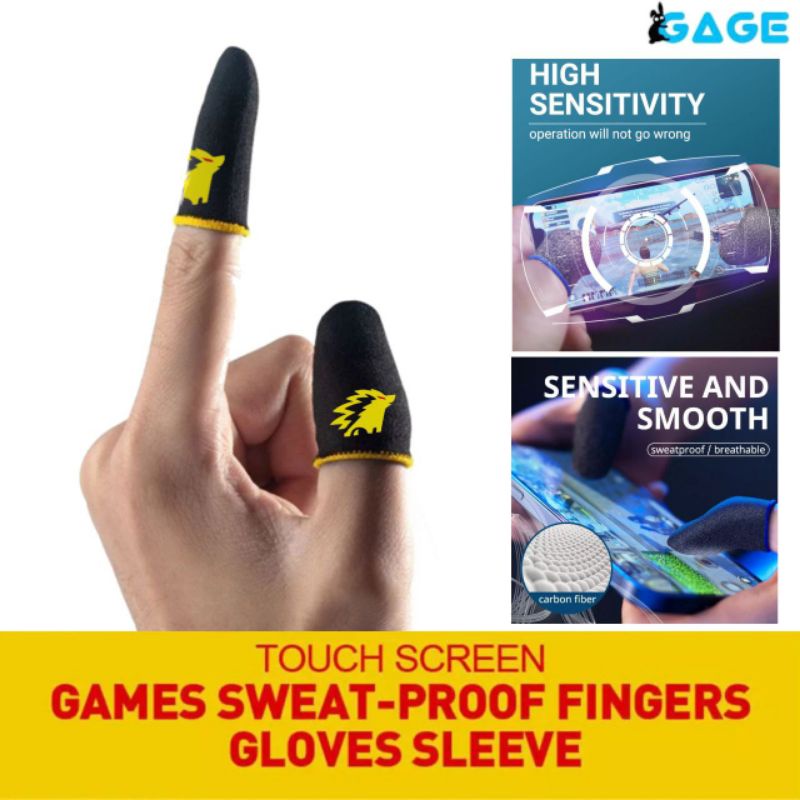 Bisa COD - ONIC Sarung Jempol Jari Game Gaming Anti Keringat Basah Licin Sleeve Finger Premium