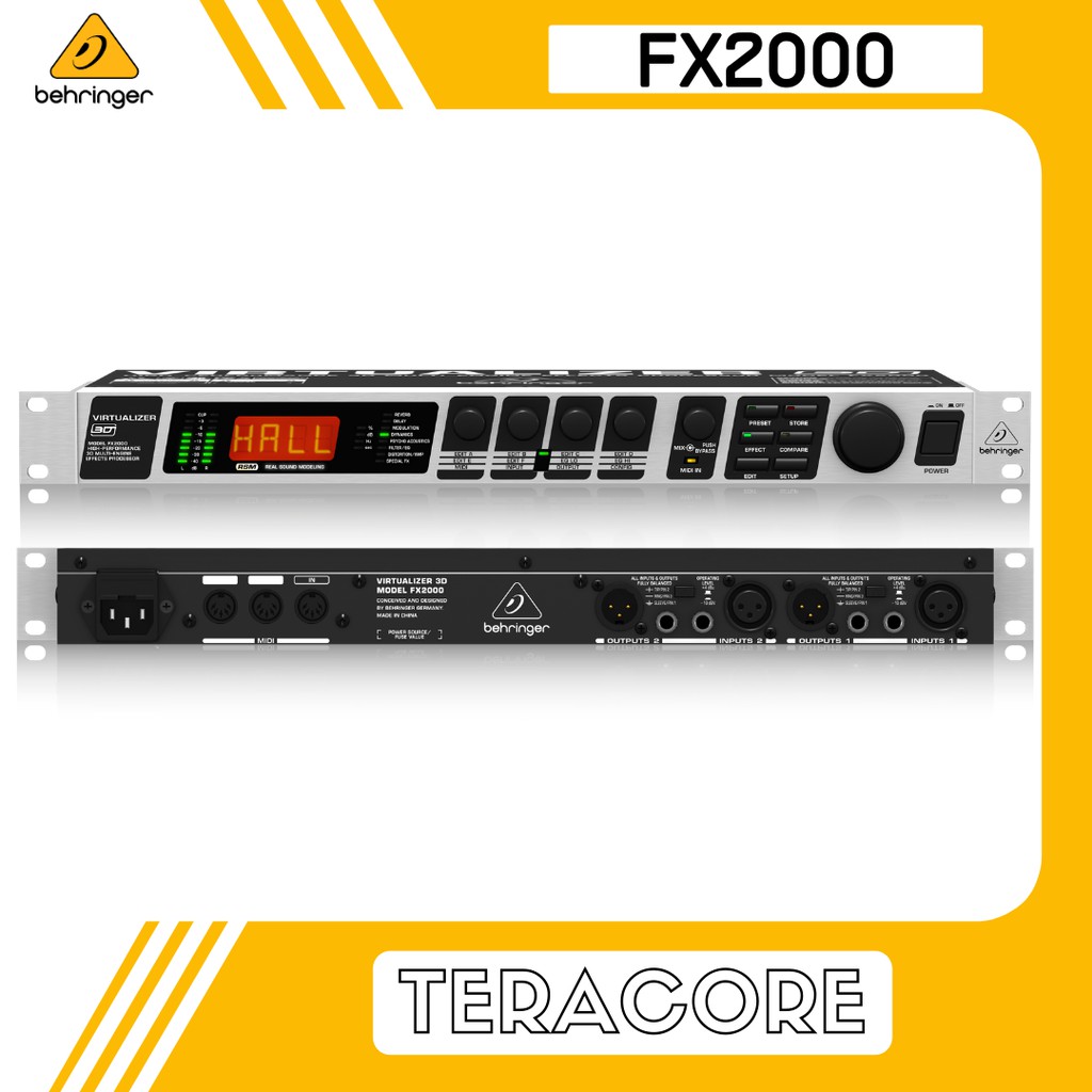 Behringer FX2000 FX 2000 Efek Vocal Untuk Live & Recording Multi Effect