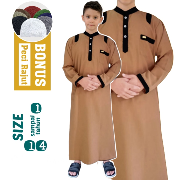 AL-HAFIDZ jubah anak laki usia 1-14 Tahun gamis anak premium new trendz