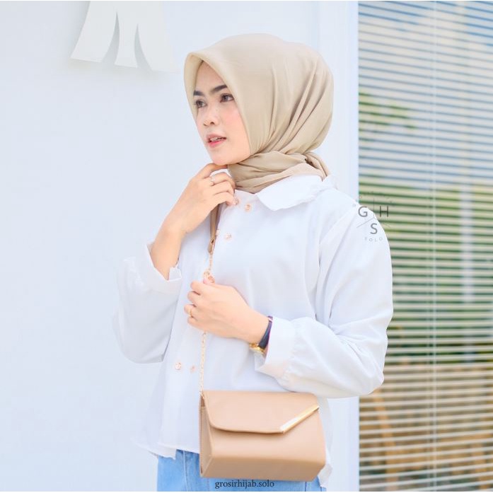 (DBY) BLOUSE BLONI FULL KANCING DAILY BUSUI WANITA BLOUSE MOSCREPE