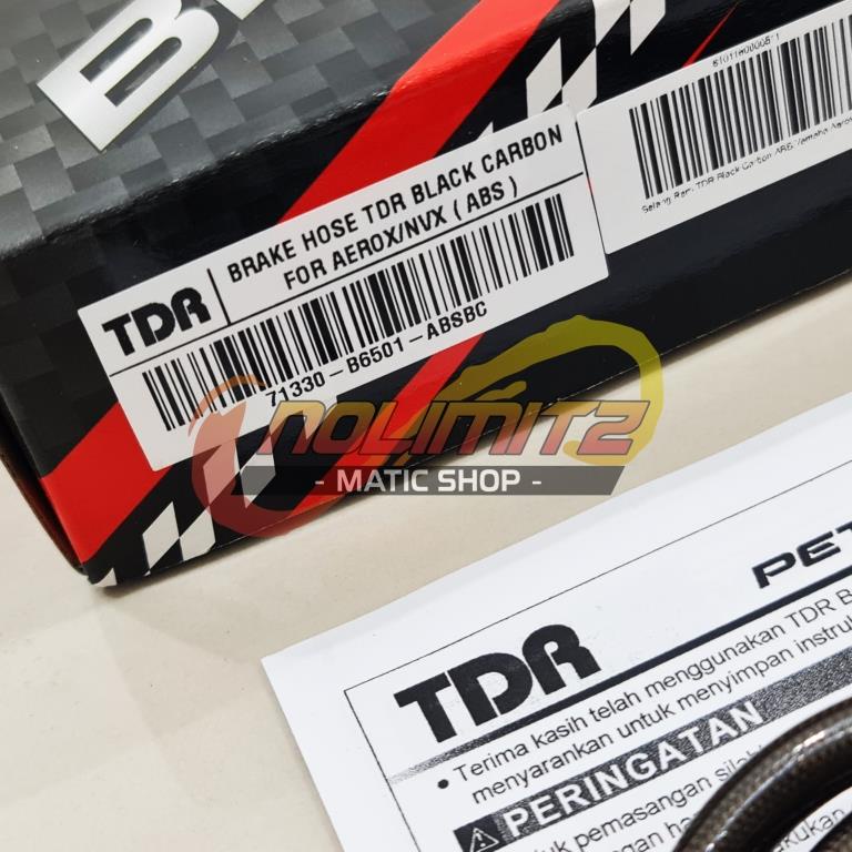 Selang Rem TDR Racing ABS Depan Carbon Yamaha Aerox 155 ALL TYPE