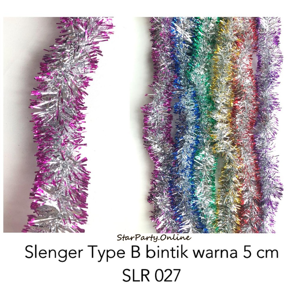 Slenger Type B Bintik Warna 5cm