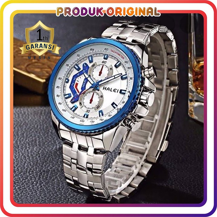 COD JAM TANGAN PRIA HALEI ORIGINAL KODE 3049 #WATER RESISTANT #JAM TANGAN PRIA STAINLESS STEEL