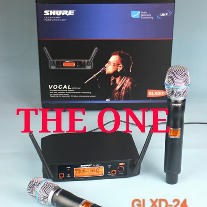 mic Wireless shure glxd 24   koper handle