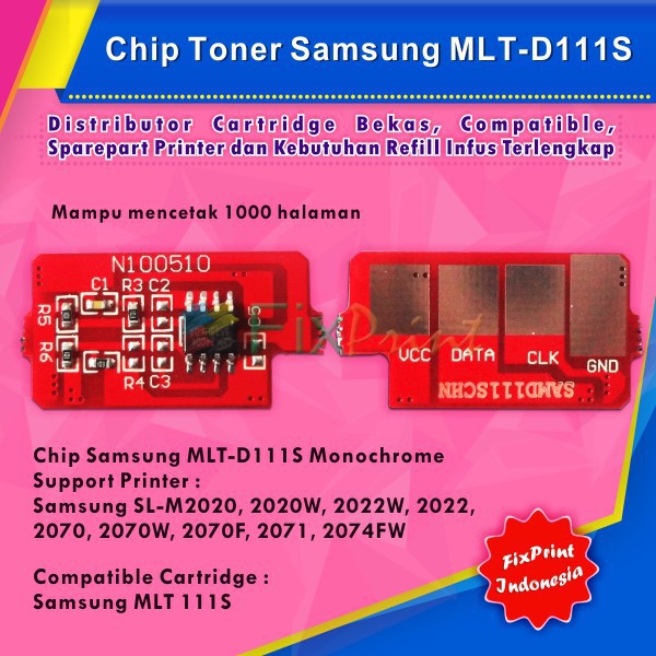 Chip Samsung Mlt D111S Mlt D111 Mlt 111S Mlt d111se  Chip Reset Printer Samsung SL M2020