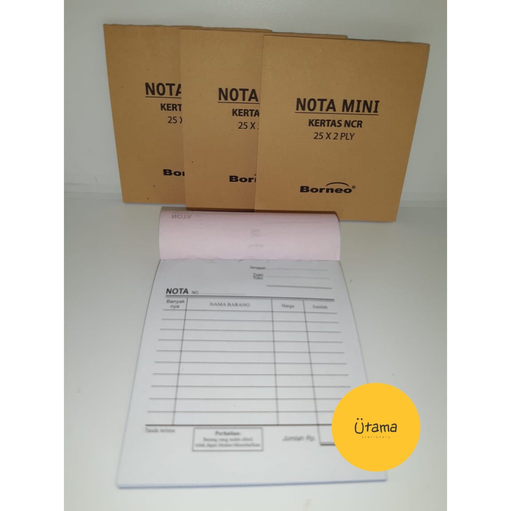 

Nota Mini Borneo NCR 2PLY /Bon/Kontan