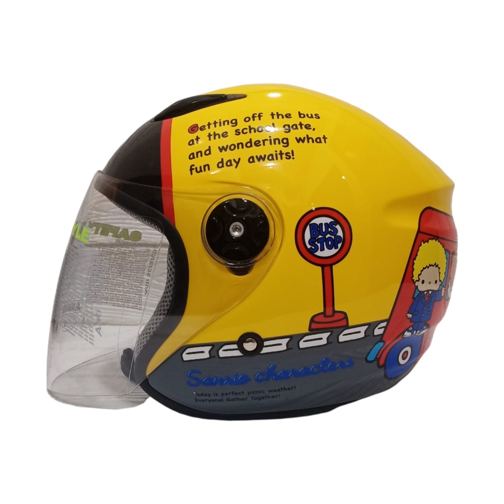 HELM BMC MILAN SANRIO MIX #2 YELLOW HALF FACE