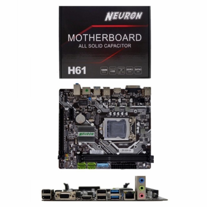 MOTHERBOARD NEURON H61 / MAINBOARD H 61 LGA 155 SOCKET 1155 DDR3 - GARANSI RESMI