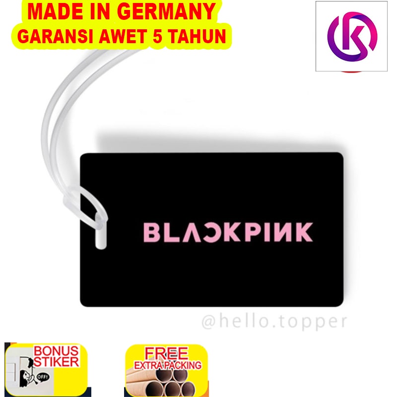 

Promo BLACKPINK LUGGAGE TAG / BLINK KPOP/ ASESORIS KPOP / GANTUNGAN TAS - 5 cm x 4 cm