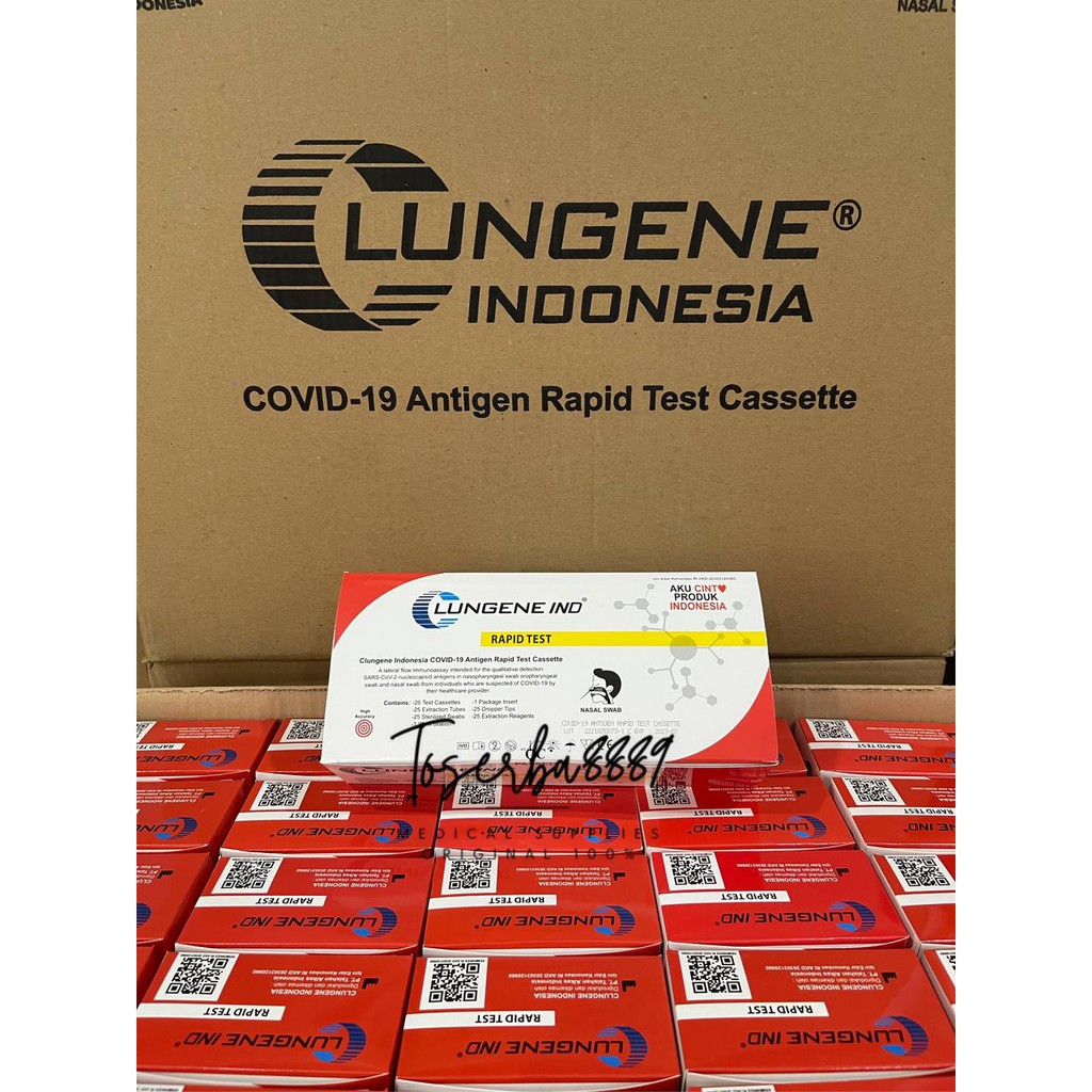 swab test antigen clungene swab hidung ORIGINAL isi 25PC