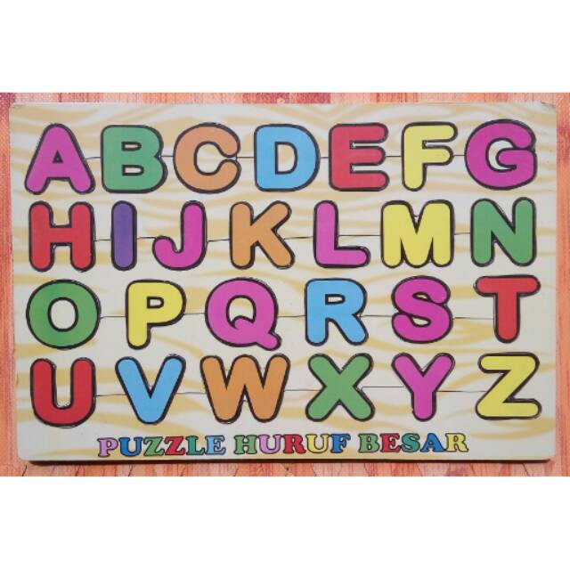 Puzzle Kayu - Abjad Huruf Besar