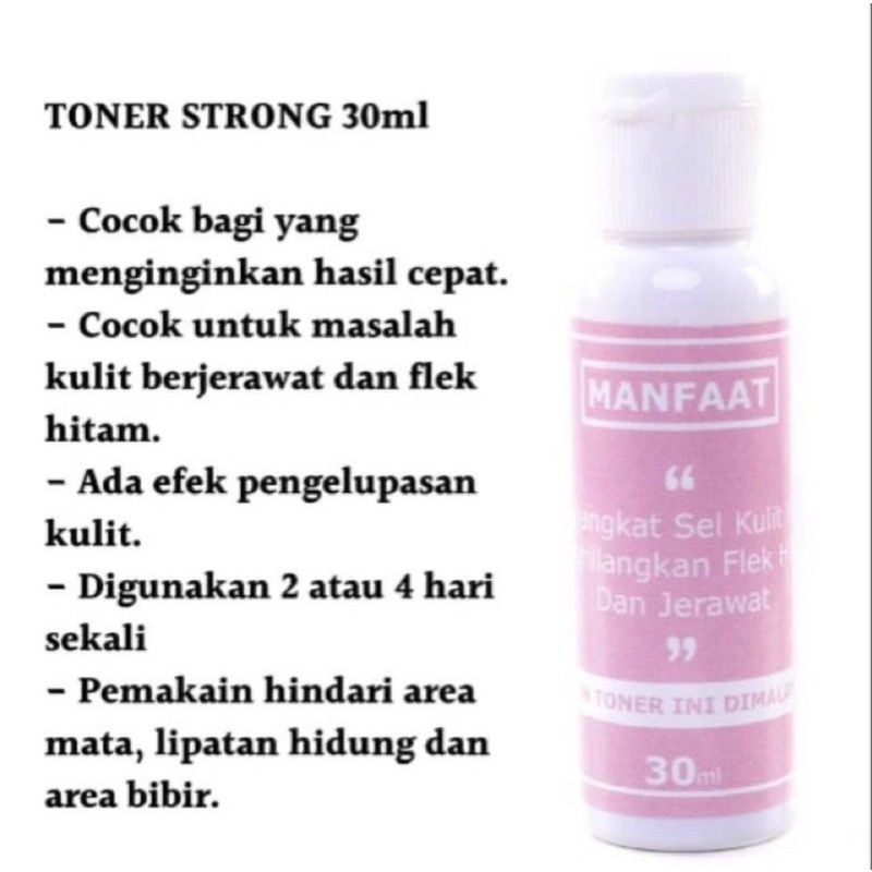 Paket Skincare Strong whitening/flek/acne