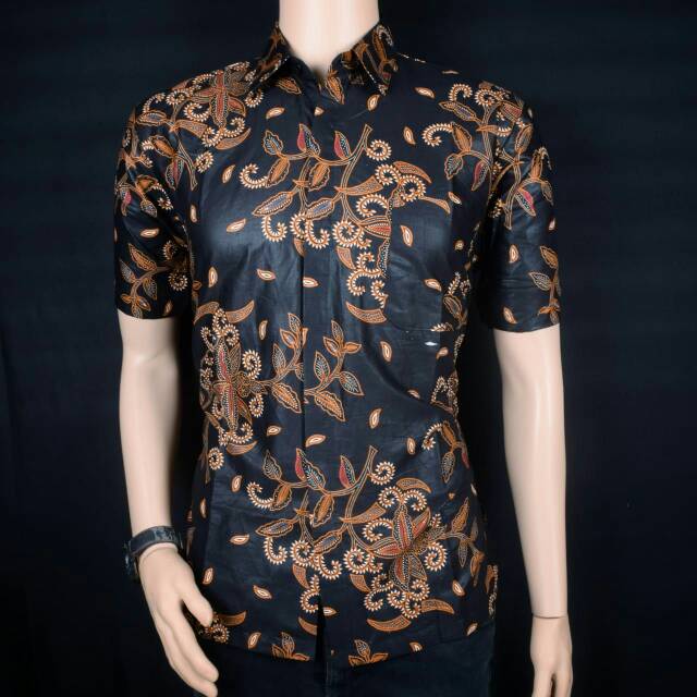 BATIK HEM PRIA SOGAN LENGAN PENDEK 021