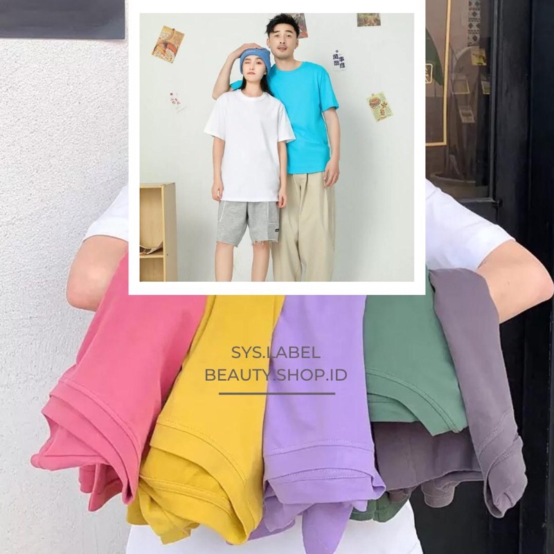 KAOS BASIC UNISEX / TSHIRT BASIC / KAOS POLOS PRIA DAN WANITA / KAOS POLOS PREMIUM