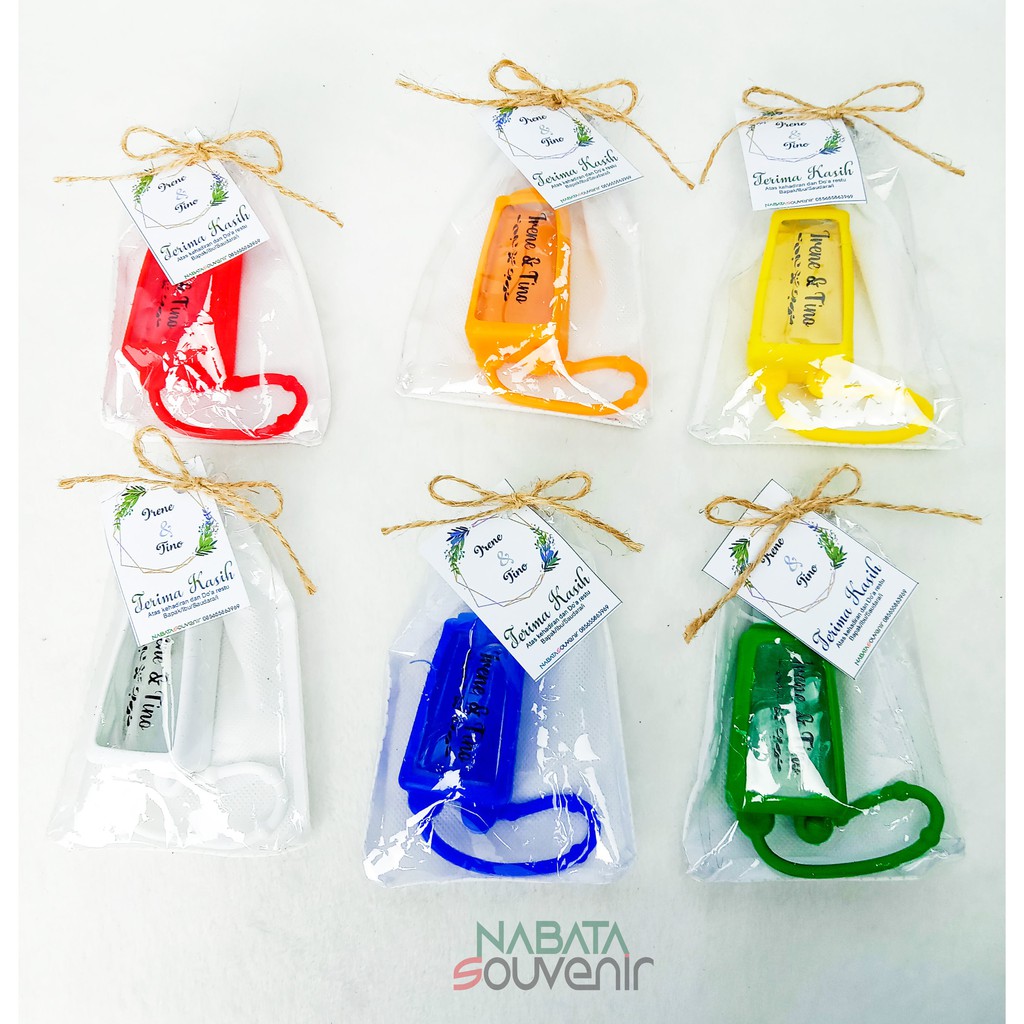 Souvenir Hand sanitizer Free Pocket Holder Custom Sablon
