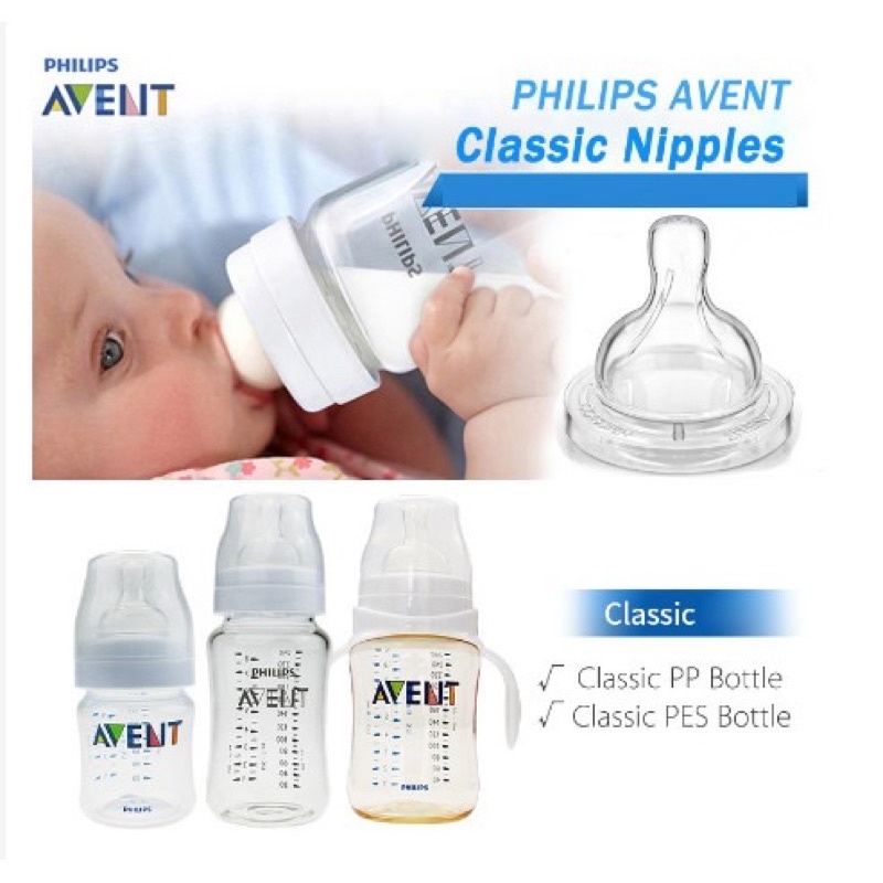 DOT UNTUK PHILIPS AVENT CLASSIC Babysafe Wideneck, Tupperware Feeding Nipple Avent Classic dan Babysafe Wideneck, Tupperware